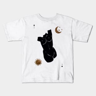 Astro Celestial Feminine Body Kids T-Shirt